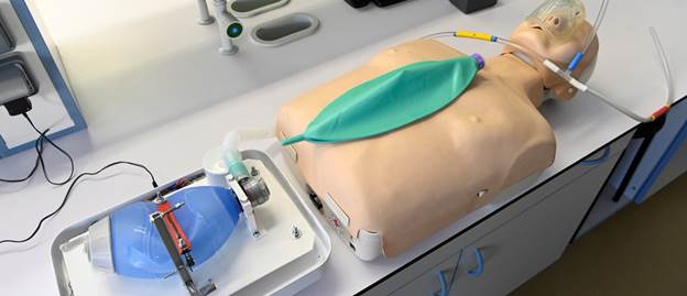 A simple lung ventilator called Q-Vent, for infected patients facing the coronavirus disease (COVID-19), which was created at Comenius University, is seen in Bratislava, Slovakia April 2, 2020. Picture taken April 2, 2020. This device don't replace lung ventilation but helps ride through a certain period of waiting for the lung ventilation ? which is the biggest problem in Italy.  REUTERS/Radovan Stoklasa - RC21XF931X4G